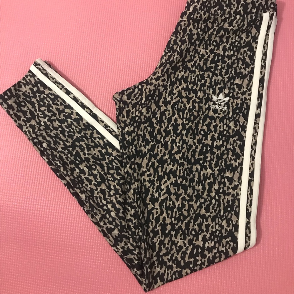 ADIDAS CHEETAH PRINT LEGGINGS